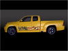 american flag vertical stripes decal on yellow pickup